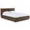 alyse dark brown queen bed   