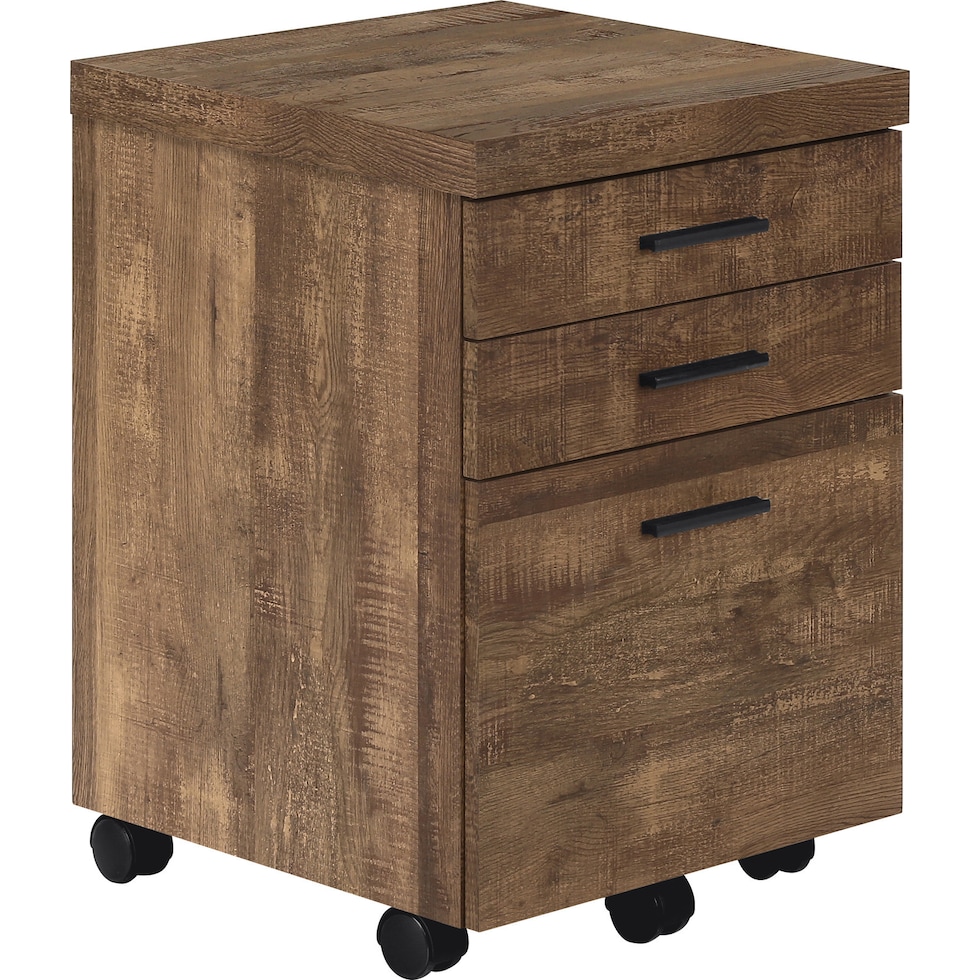 alyx dark brown file cabinet   