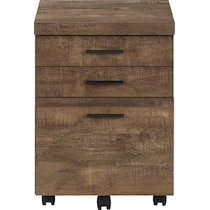 alyx dark brown file cabinet   