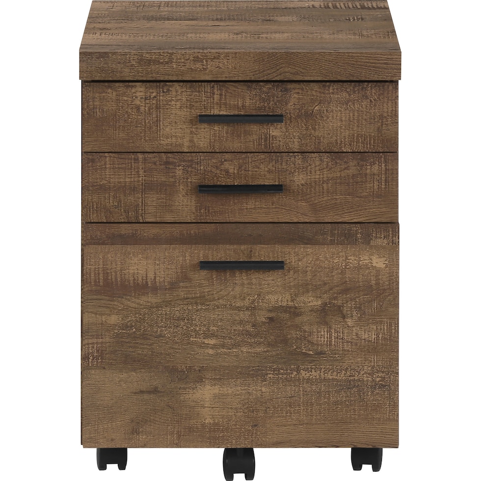 alyx dark brown file cabinet   