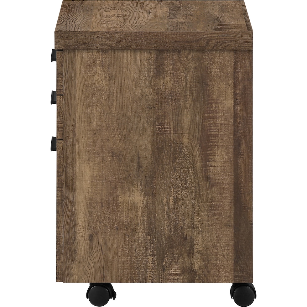 alyx dark brown file cabinet   