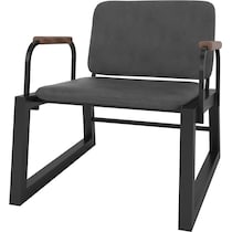 amadeus black accent chair   