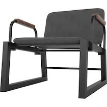 amadeus black accent chair   