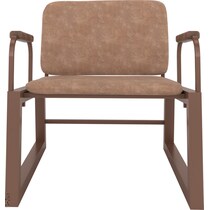 amadeus light brown accent chair   
