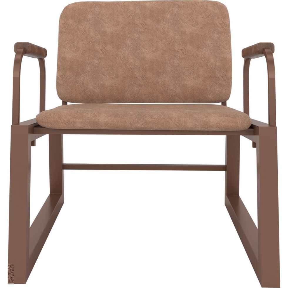 amadeus light brown accent chair   
