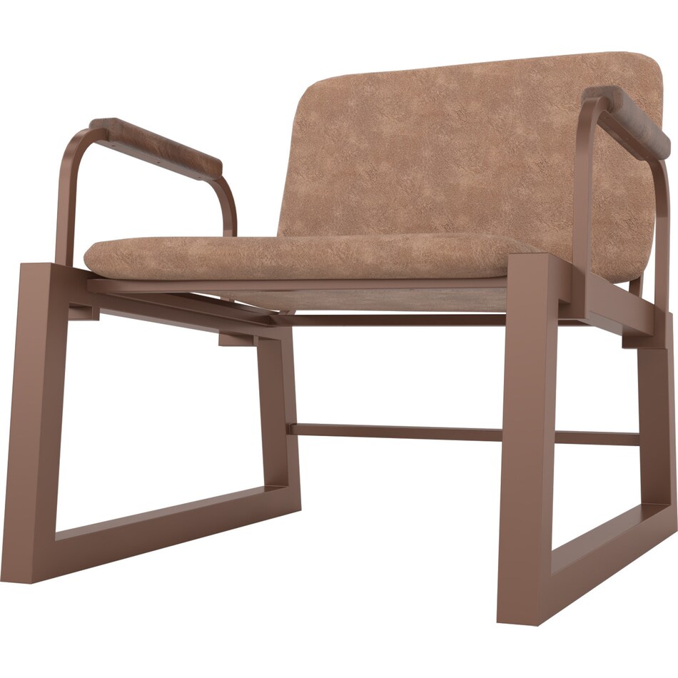 amadeus light brown accent chair   