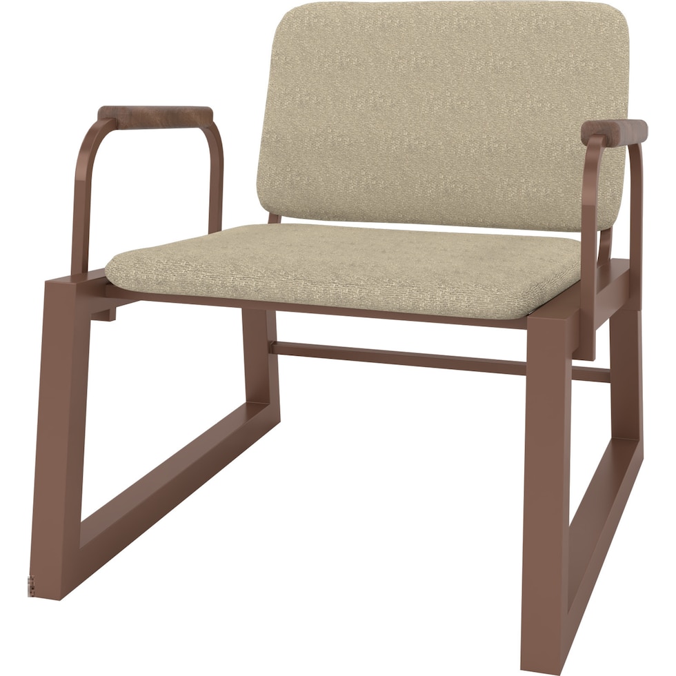 amadeus light brown accent chair   