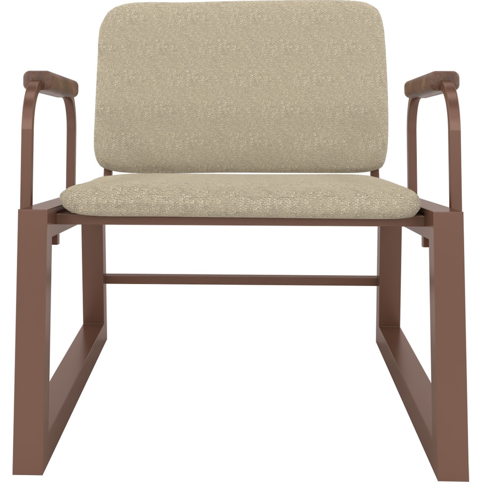 amadeus light brown accent chair   