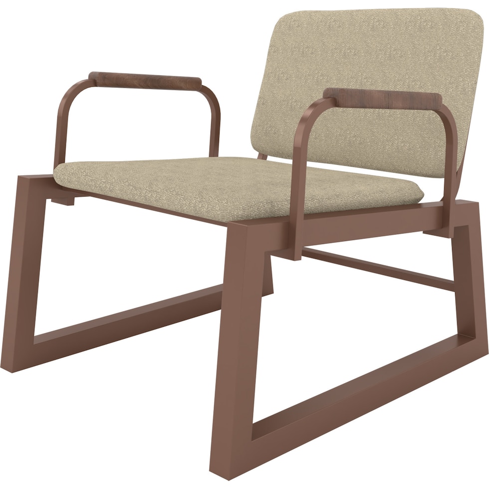 amadeus light brown accent chair   