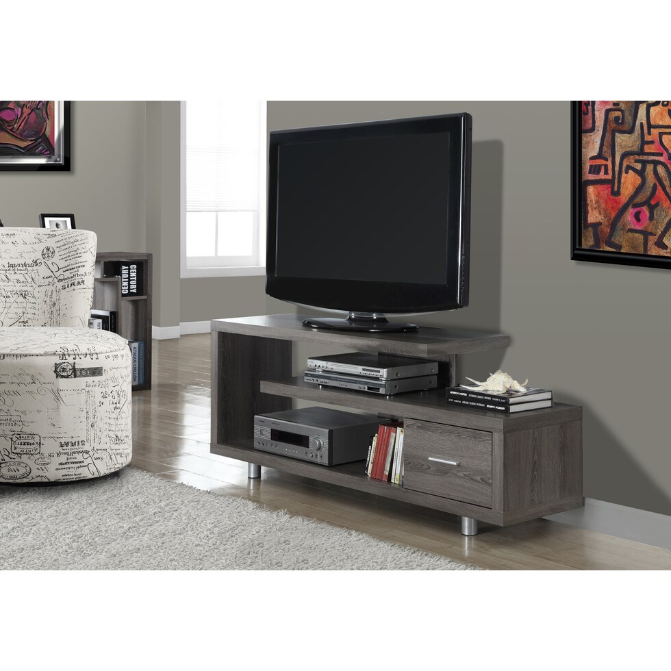 amado gray tv stand   
