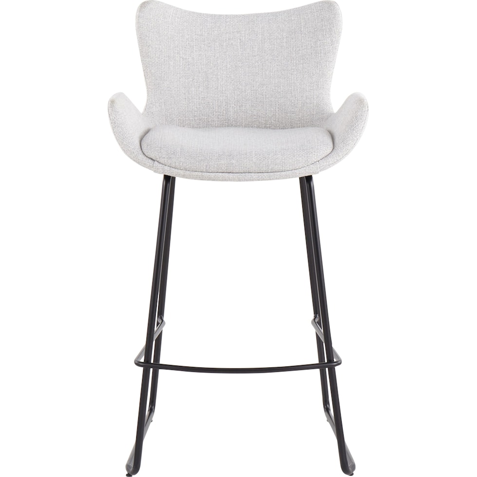 amalia black gray counter height stool   