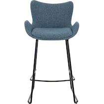 amalia blue counter height stool   