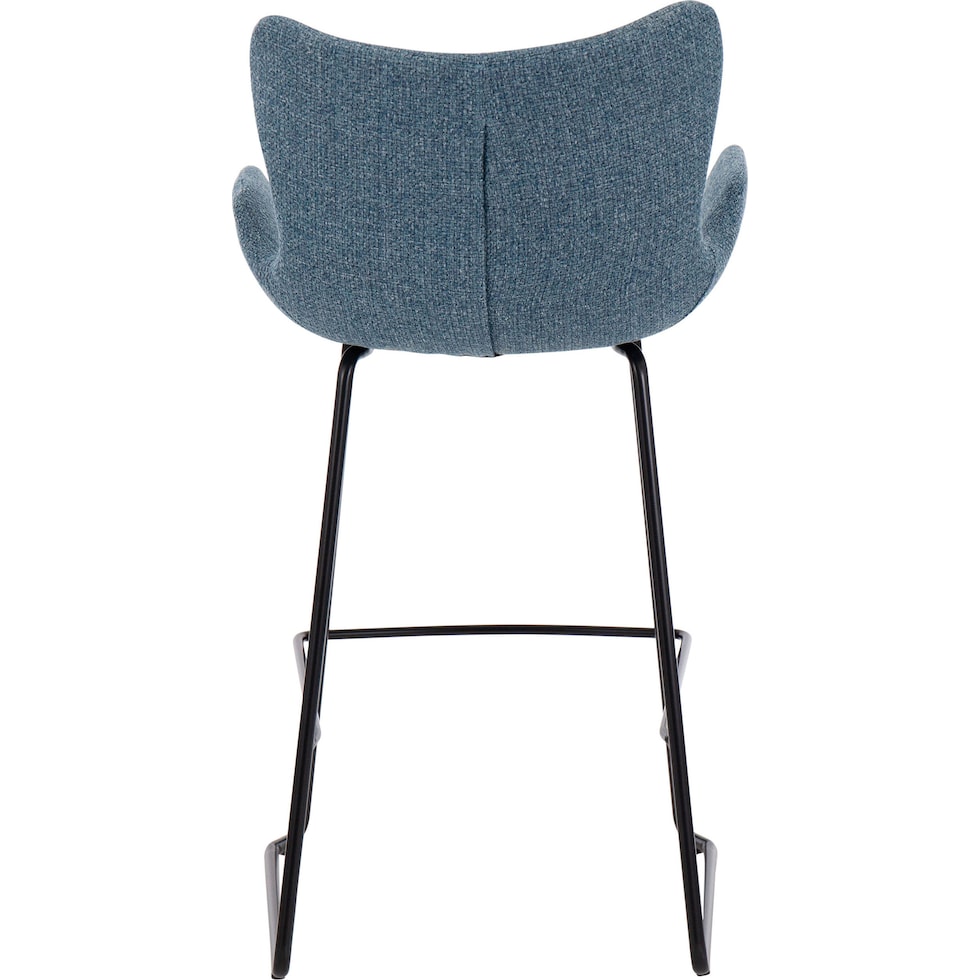 amalia blue counter height stool   