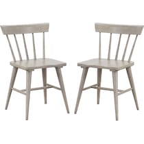 amanda gray dining chair   