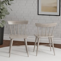 amanda gray dining chair   