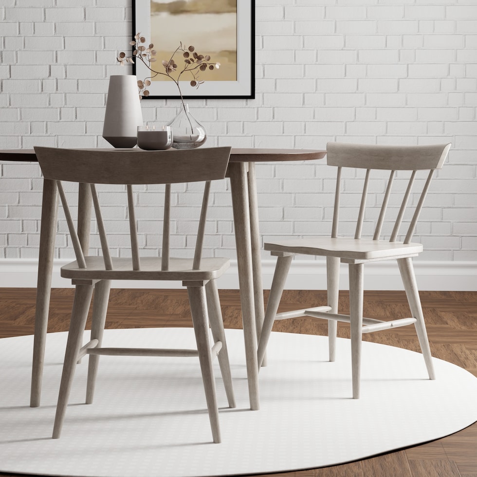 amanda gray dining chair   