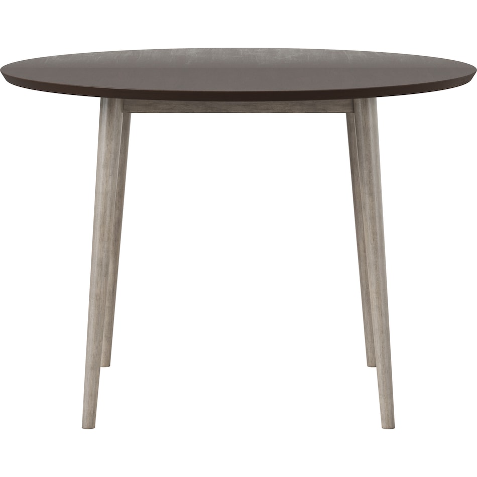 amanda gray round dining table   