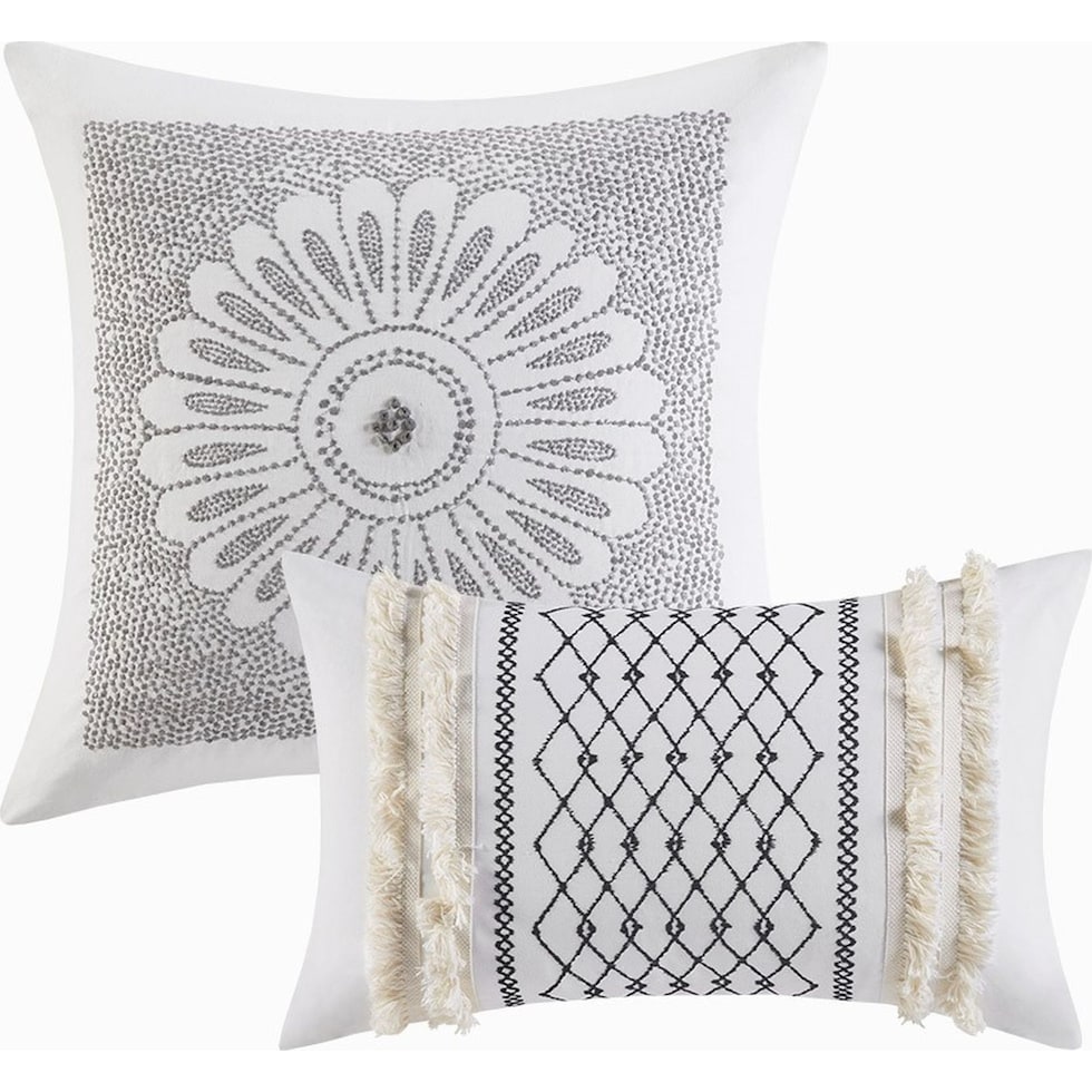 amari blue white king california king bedding set   