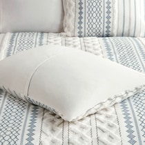 amari blue white king california king bedding set   