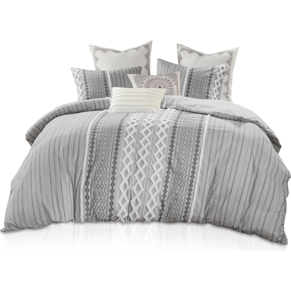 amari gray king bedding set   
