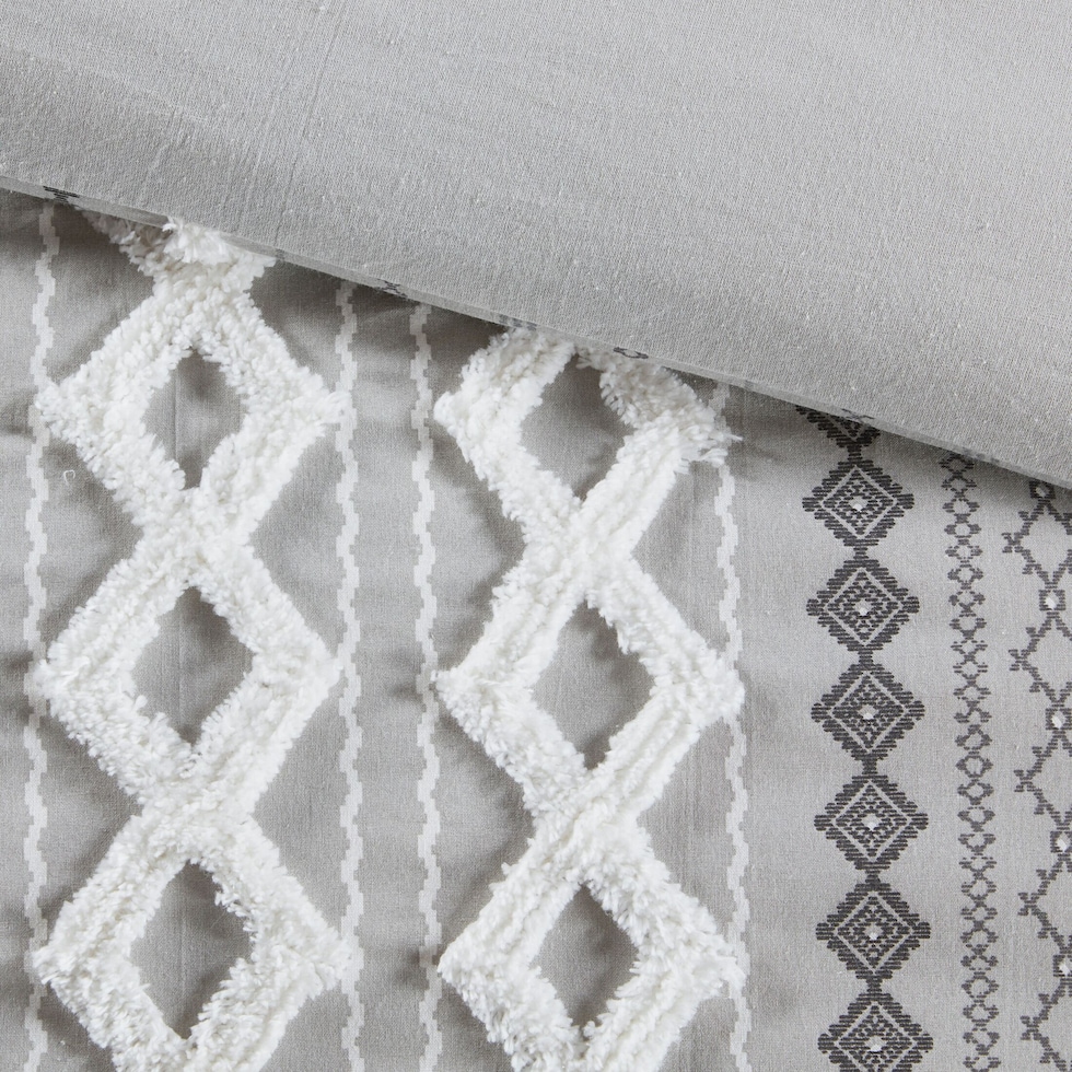 amari gray king bedding set   