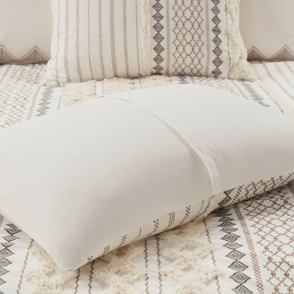 amari white full queen bedding set   