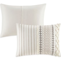 amari white full queen bedding set   