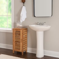 ambel light brown accent cabinet   