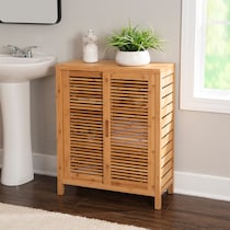 ambel light brown accent cabinet   