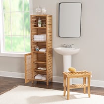 ambel light brown accent cabinet   