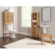 ambel light brown accent cabinet   