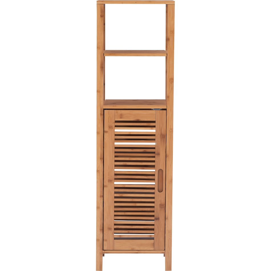 ambel light brown accent cabinet   