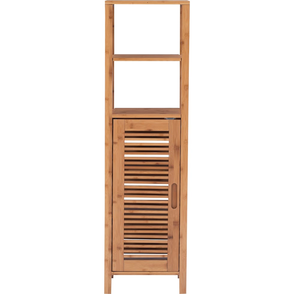 ambel light brown accent cabinet   