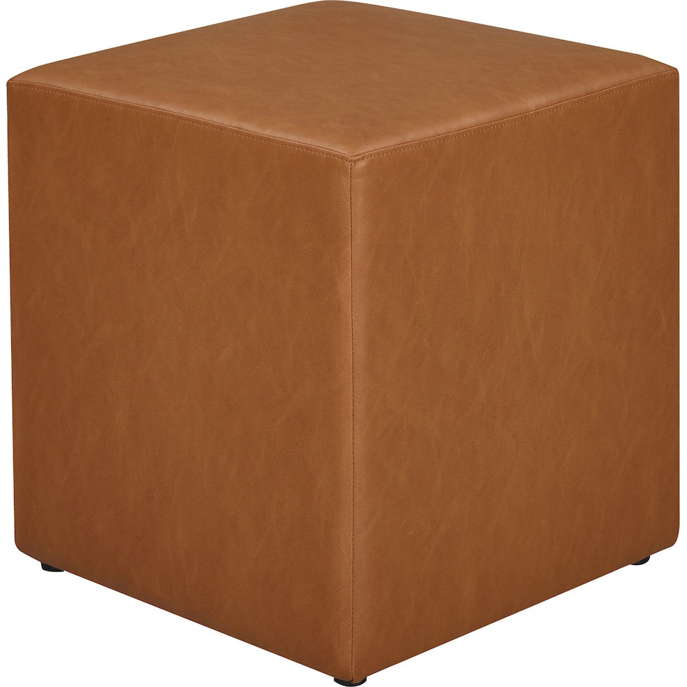 ambre light brown ottoman   