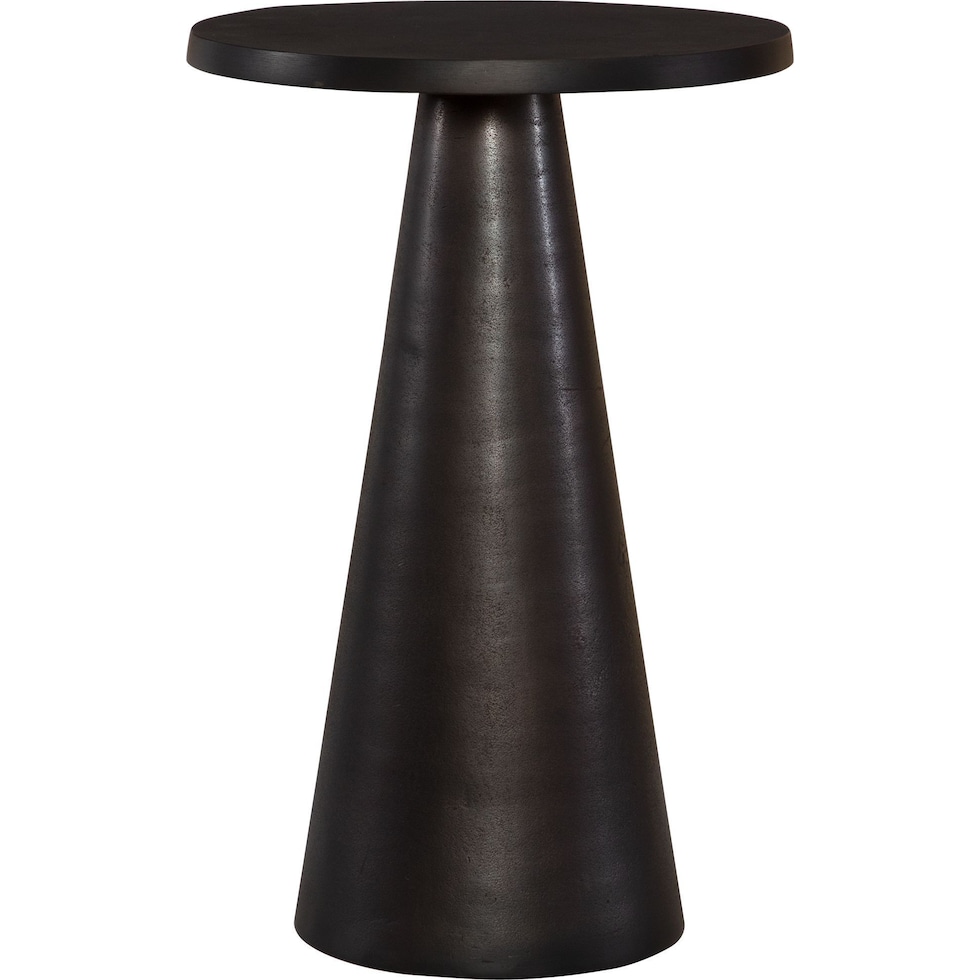 ambrose dark bronze end table   