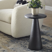 ambrose dark bronze end table   