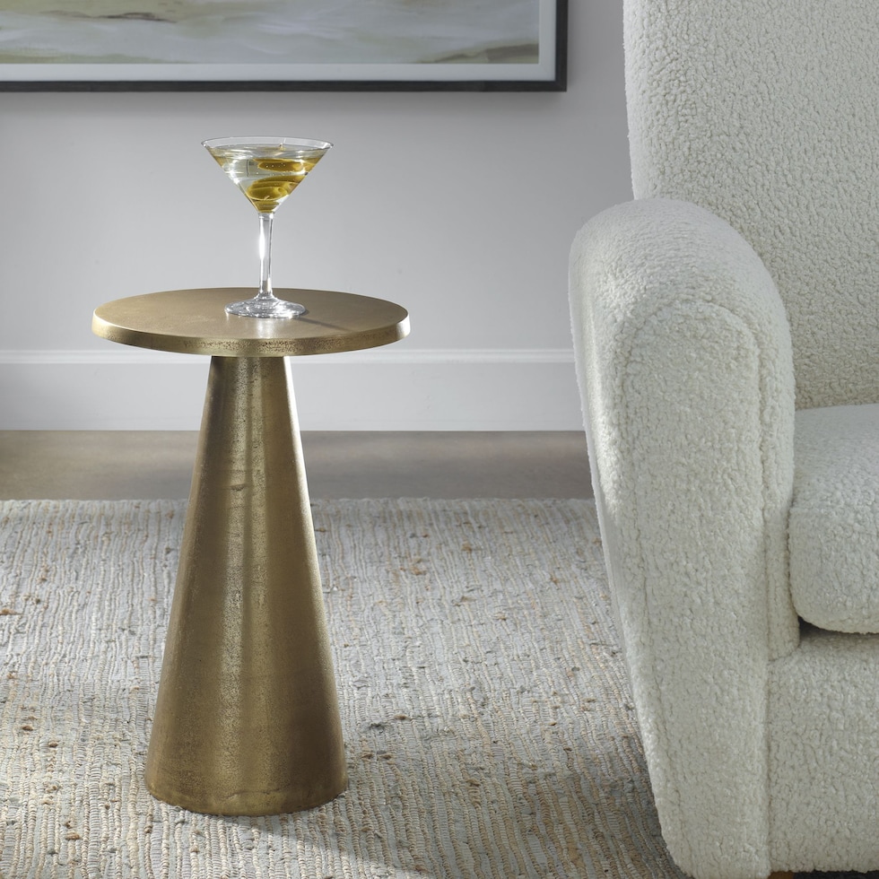 ambrose gold end table   