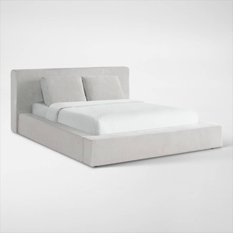 ambrosia gray queen bed   