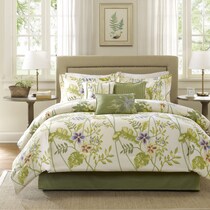 ambrosia green king bedding set   