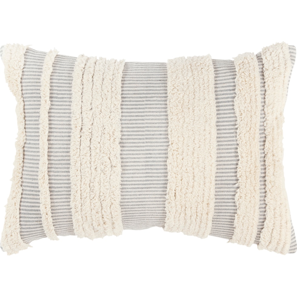 amelia gray accent pillow   