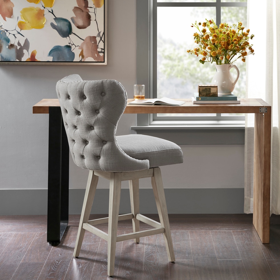 amenadiel gray counter height stool   