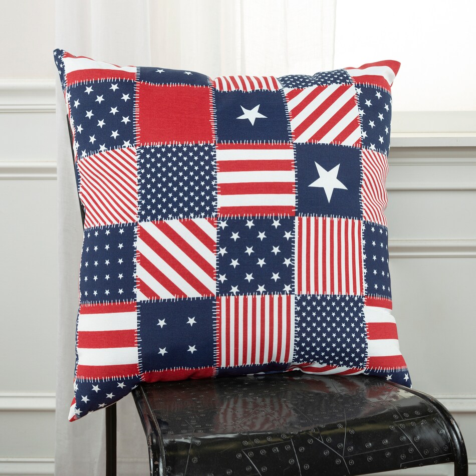 america multicolor outdoor pillow   