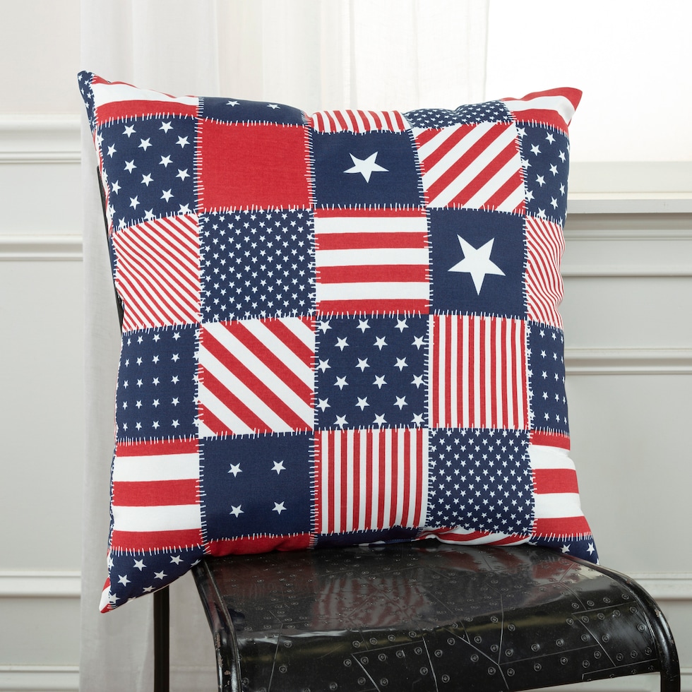 america multicolor outdoor pillow   