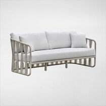 amherst white outdoor sofa set   