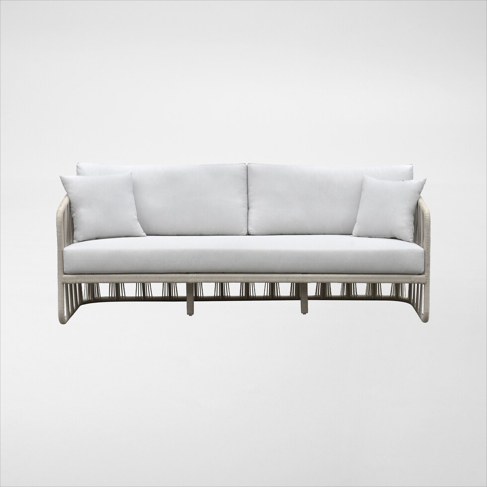 amherst white outdoor sofa set   