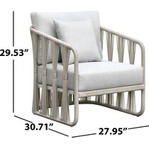 amherst white outdoor sofa set   