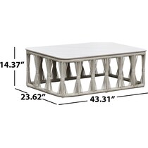 amherst white outdoor sofa set   