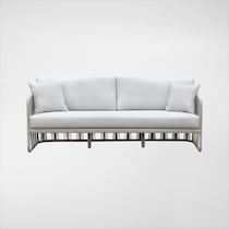 amherst white outdoor sofa   