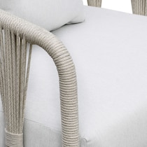 amherst white outdoor sofa   