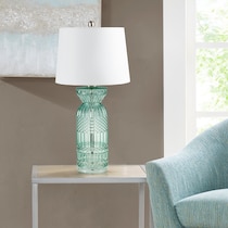 amias blue table lamp   